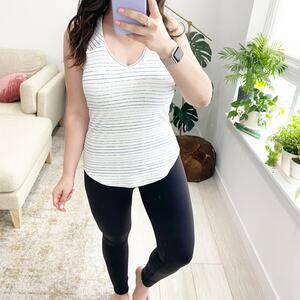 Nike Blue & White Stripe Tank Size Small